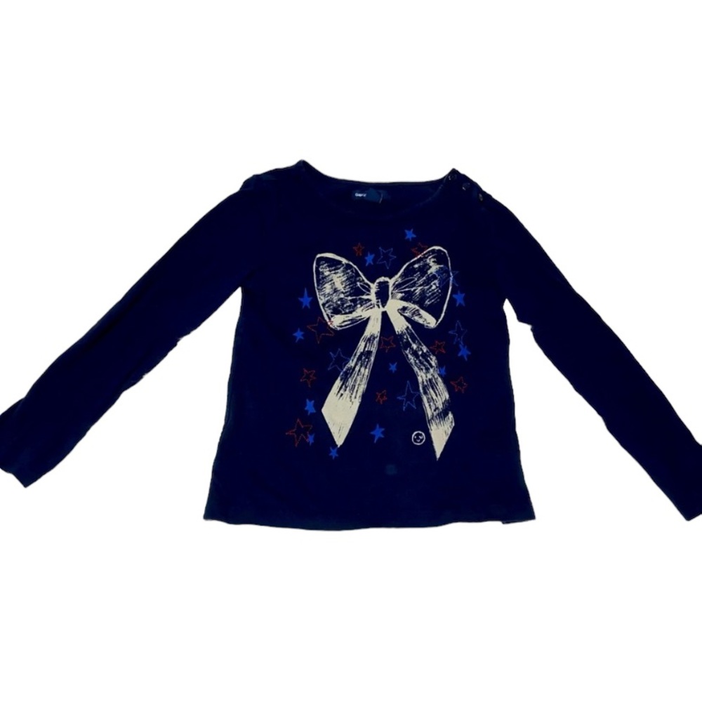 The Gap Red,White,and Blue Bow Top Size 6-7